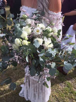 bridal bouquet white roses